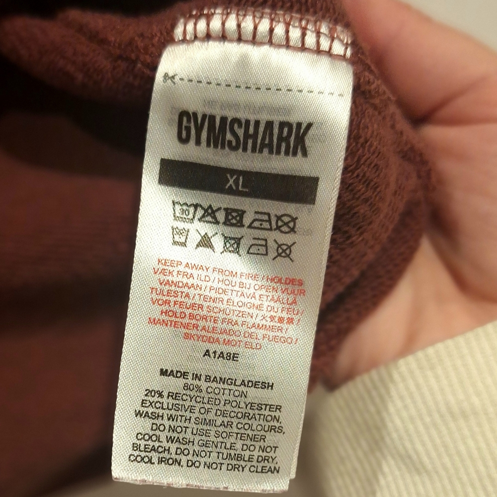 2 Set Gymshark Lifting Club Graphic Tee - Light Gray & Brown - Picture 10 of 13